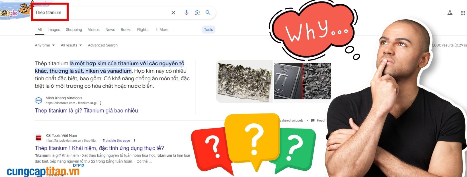 Sự nhầm lẫn giữa thép titan và hợp kim titan